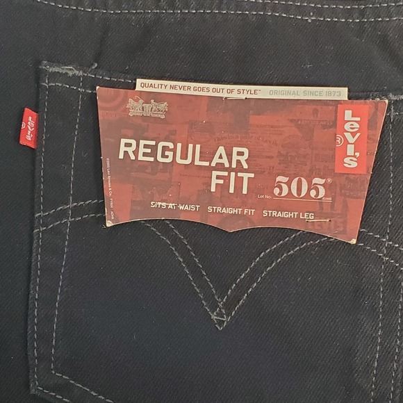 LEVIS 5051 Men's Size 36X30 Black Jeans Straight Leg Reegular Fit NWTGS - Picture 12 of 16